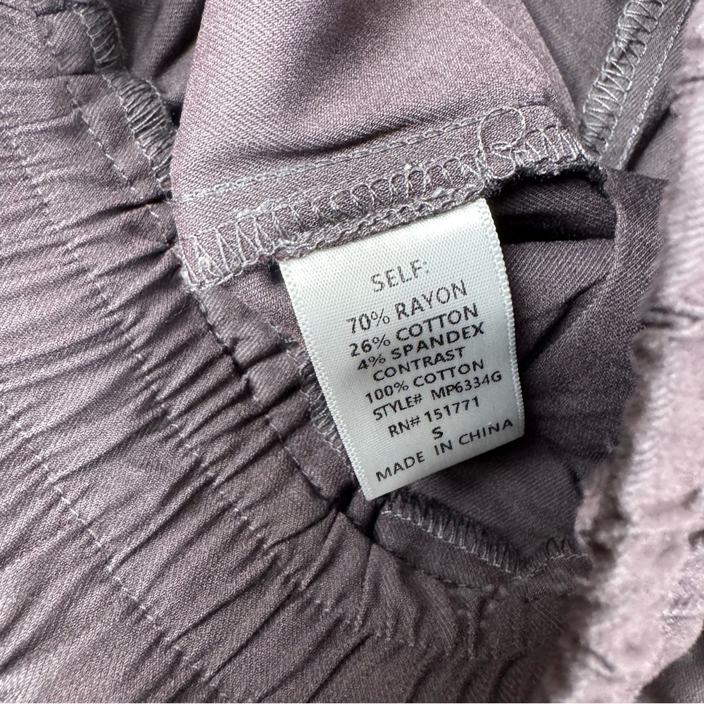 Betsy’s Boutique Dark Gray Casual Jogger Pants ~ Small - Picture 6 of 12